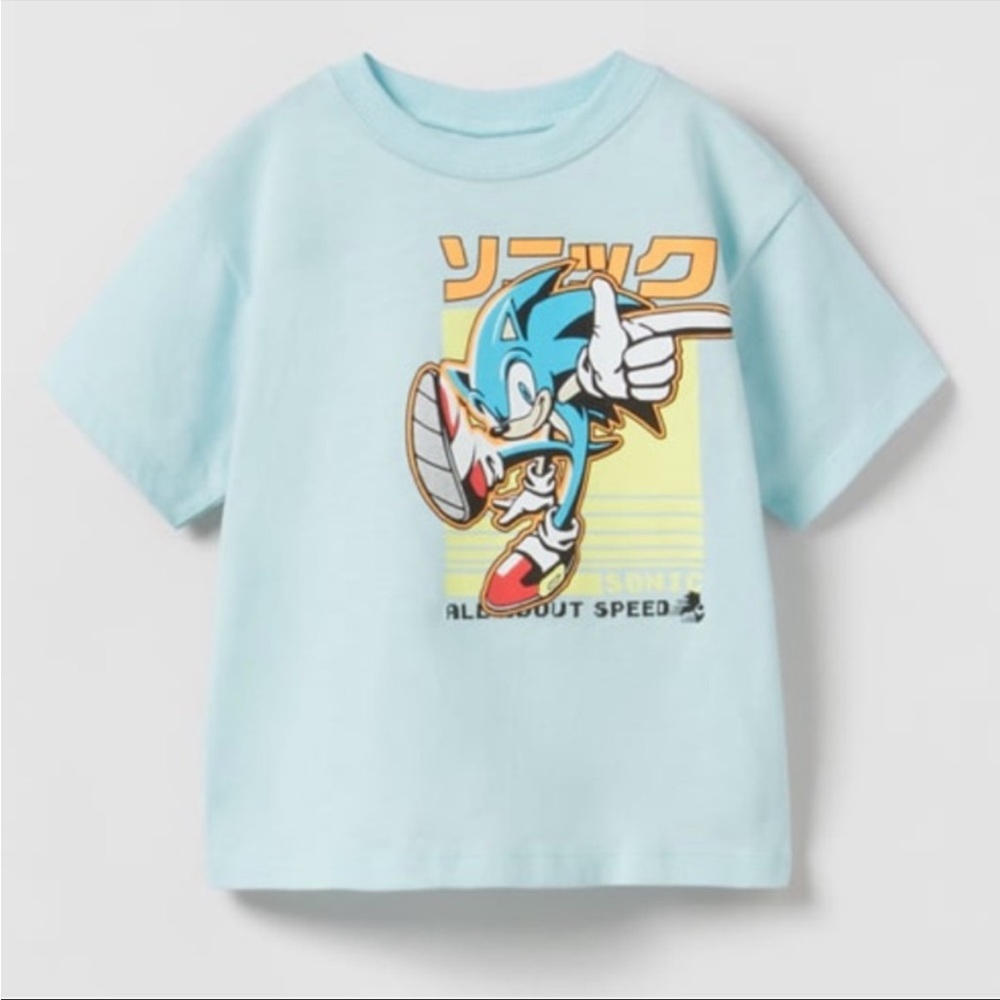 ZARA SONIC THE HEDGEHOG SEGA T-SHIRT